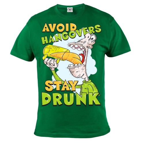 KOSZULKA ŚMIESZNE AVOID HANGOVERS STAY DRUNK 5