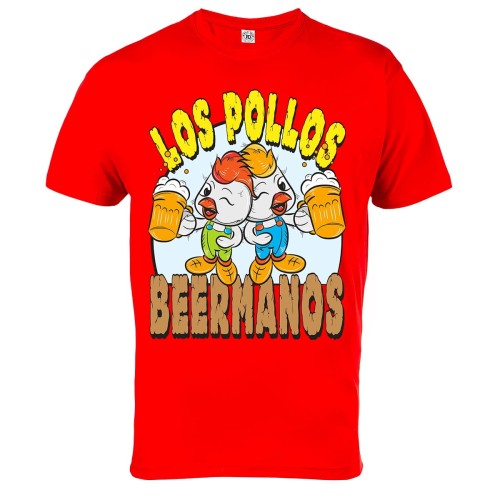 KOSZULKA ŚMIESZNE LOS POLLOS BEERMANOS 7