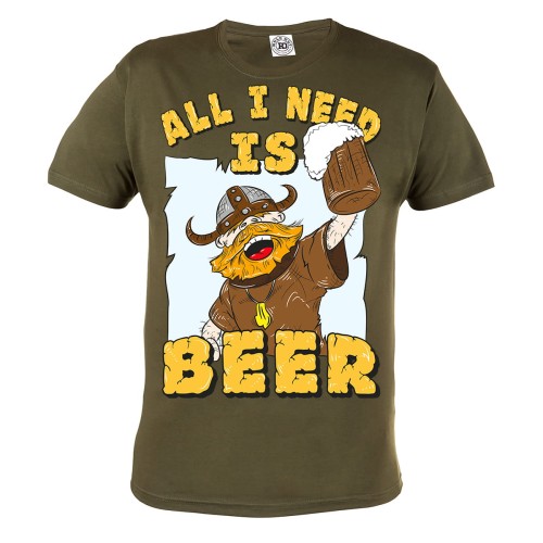 KOSZULKA ŚMIESZNE ALL I NEED IS BEER 4