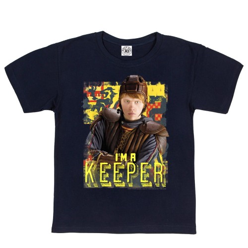 DZIECIĘCA KOSZULKA FILMOWA HARRY POTTER HOGWART QUIDDITCH KEEPER RON WEASLEY 1