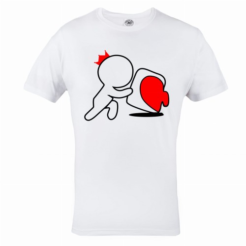 ZESTAW KOSZULEK WALENTYNKOWYCH LOVE PREZENT NA WALENTYNKI DLA PARY MATCHING PUZZLES PUZZLE SERCE 2