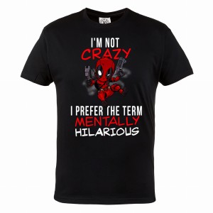 DEADPOOL KOSZULKA MĘSKA DEADPOOL I'M NOT CRAZY