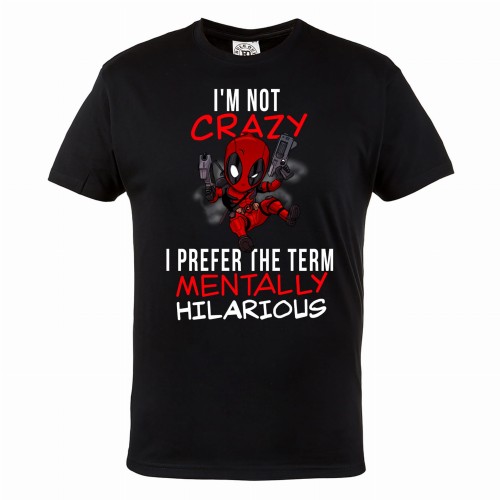 DEADPOOL KOSZULKA MĘSKA DEADPOOL I'M NOT CRAZY 1