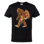 ŚMIESZNA KOSZULKA NA PREZENT PIZZA LOVER PEPPERONI GORILLA YETI