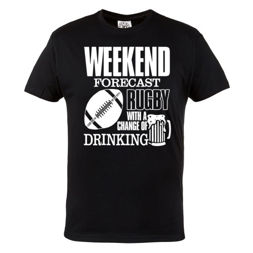 MĘSKA KOSZULKA SPORTOWA RUGBY WEEKEND FORECAST PIWO 1