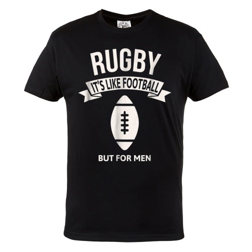 MĘSKA KOSZULKA SPORTOWA RUGBY IT'S LIKE FOOTBALL BUT FOR MEN 1