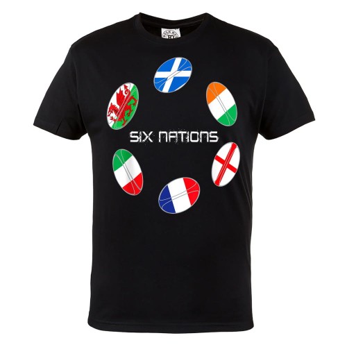 MĘSKA KOSZULKA SPORTOWA RUGBY PUCHAR SZEŚCIU NARODÓW 1