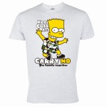 MĘSKA KOSZULKA SERIAL THE SIMPSONS SIMPSONOWIE BART SIMPSON CARRY NO