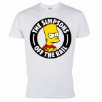 MĘSKA KOSZULKA SERIAL THE SIMPSONS SIMPSONOWIE BART SIMPSON OFF THE RAIL