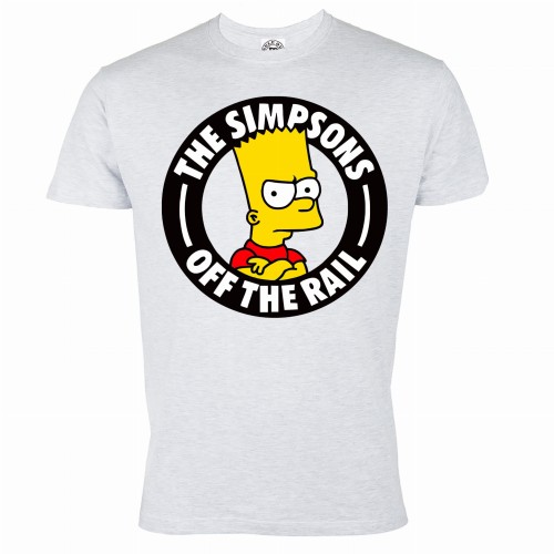 MĘSKA KOSZULKA SERIAL THE SIMPSONS SIMPSONOWIE BART SIMPSON OFF THE RAIL