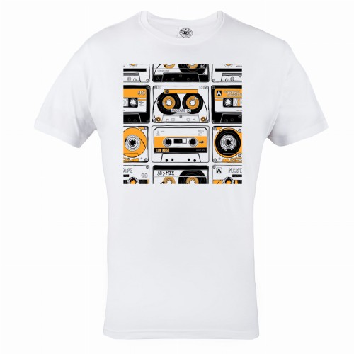 MĘSKA KOSZULKA MUZYCZNA MUZYKA KASETY VINTAGE RETRO 1