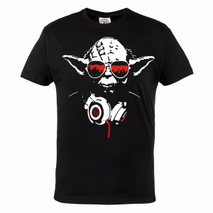 MĘSKA KOSZULKA MUZYCZNA MUZYKA MUSIC DJ YODA SŁUCHAWKI