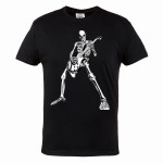 MĘSKA KOSZULKA MUZYCZNA MUZYKA ROCK KOŚCIOTRUP CZACHA GITARA