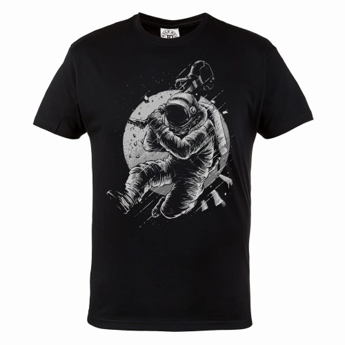 MĘSKA KOSZULKA MUZYCZNA MUZYKA ROCK AND ROLL KOSMONAUTA GITARA