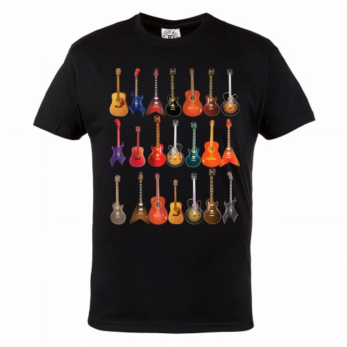 MĘSKA KOSZULKA MUZYCZNA MUZYKA ROCK AND ROLL GITARY 1
