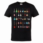 MĘSKA KOSZULKA MUZYCZNA MUZYKA ROCK AND ROLL GITARY