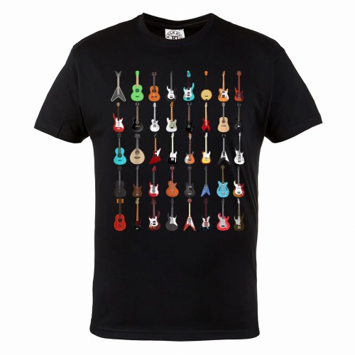 MĘSKA KOSZULKA MUZYCZNA MUZYKA ROCK AND ROLL GITARY 1