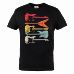 MĘSKA KOSZULKA MUZYCZNA MUZYKA INSTRUMENTY GITARY ELKTRYCZNE