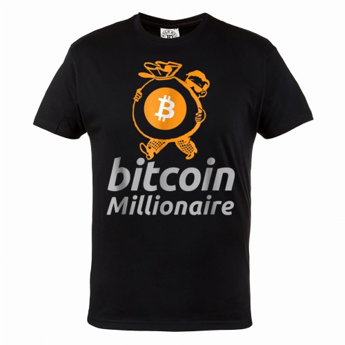 MĘSKA KOSZULKA BITCOIN KRYPTOWALUTY BTC CRYPTO MILIONER 1