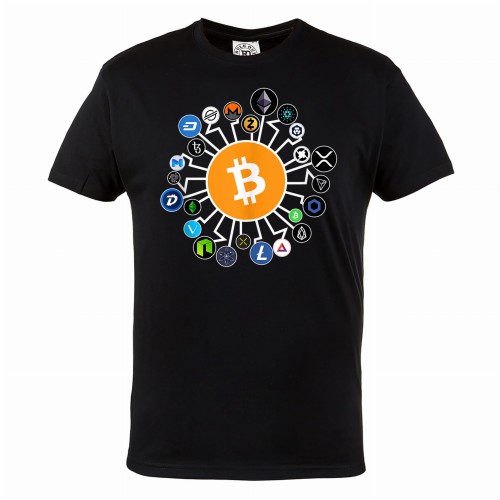 MĘSKA KOSZULKA BITCOIN KRYPTOWALUTY BTC CRYPTO BLOCKCHAIN 1