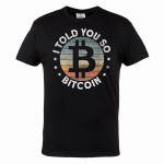 MĘSKA KOSZULKA BITCOIN KRYPTOWALUTY BTC CRYPTO I TOLD YOU SO