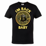 MĘSKA KOSZULKA BITCOIN KRYPTOWALUTY BTC CRYPTO I'M BACK BABY