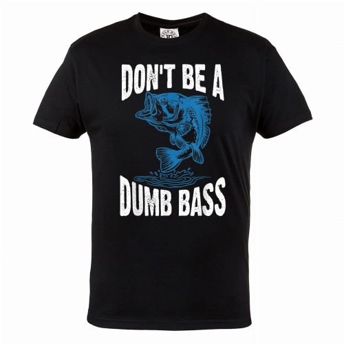 MĘSKA KOSZULKA WĘDKARSKA DLA WĘDKARZA FISHING WĘDKARSTWO RYBY DON'T BE A DUMB BASS
