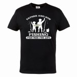 MĘSKA KOSZULKA WĘDKARSKA DLA WĘDKARZA RYBY OJCIEC I SYN  FISHING PARTNER FOR LIFE