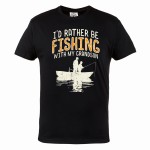 MĘSKA KOSZULKA WĘDKARSKA DLA WĘDKARZA FISHING WĘDKARSTWO RYBY DZIADEK WNUK GRANDSON