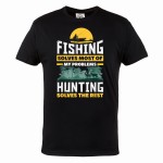 MĘSKA KOSZULKA WĘDKARSKA DLA WĘDKARZA MYŚLIWEGO WĘDKARSTWO RYBY HUNTING FISHING