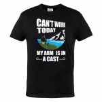 MĘSKA KOSZULKA WĘDKARSKA DLA WĘDKARZA FISHING WĘDKARSTWO RYBY MY ARM IS IN A CAST