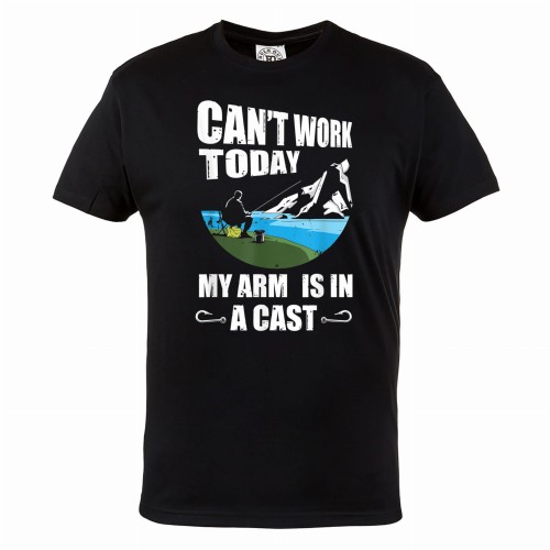 MĘSKA KOSZULKA WĘDKARSKA DLA WĘDKARZA FISHING WĘDKARSTWO RYBY MY ARM IS IN A CAST