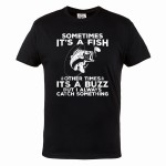 MĘSKA KOSZULKA WĘDKARSKA DLA WĘDKARZA FISHING WĘDKARSTWO RYBY SOMETIMES IT'S A FISH