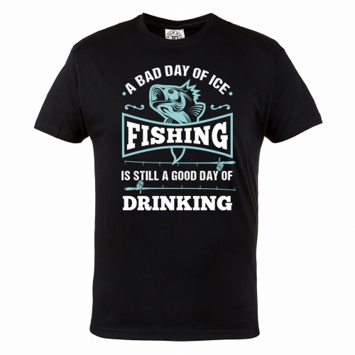 MĘSKA KOSZULKA WĘDKARSKA DLA WĘDKARZA WĘDKARSTWO RYBY FISHING DRINKING