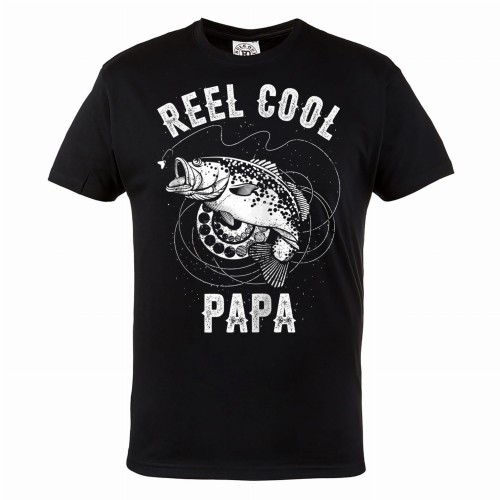 MĘSKA KOSZULKA WĘDKARSKA DLA WĘDKARZA WĘDKARSTWO RYBY FISHING REEL COOL PAPA