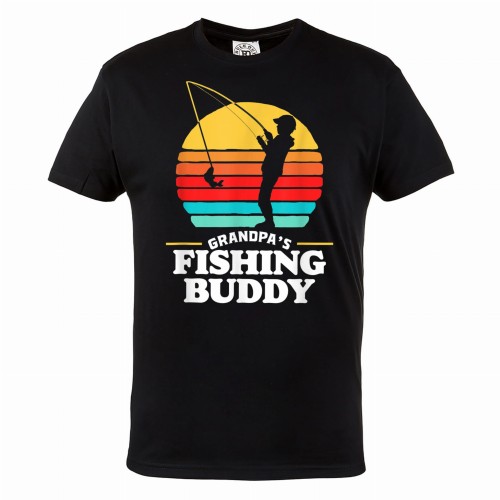 MĘSKA KOSZULKA WĘDKARSKA DLA WĘDKARZA WĘDKARSTWO RYBY DZIADEK WNUK FISHING BUDDY 1