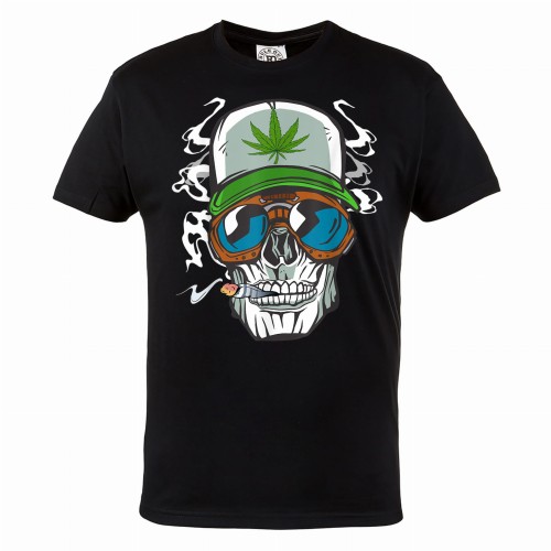 MĘSKA KOSZULKA CANNABIS MARIHUANA ZIOŁO WEED JOINT HIGH ODLOT CZACHA OKULARY