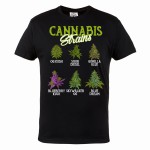 MĘSKA KOSZULKA CANNABIS MARIHUANA ZIOŁO WEED HIGH JOINT STRAINS OG KUSH SOUR DIESEL