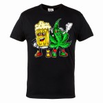 MĘSKA KOSZULKA CANNABIS MARIHUANA ZIOŁO WEED HIGH JOINT KUFEL PIWO LIŚĆ