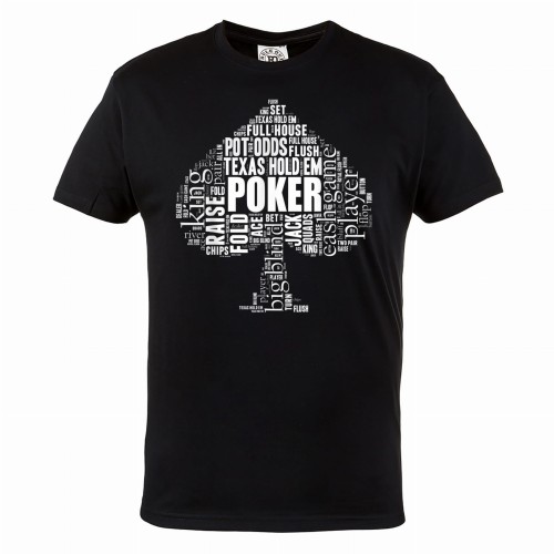 MĘSKA KOSZULKA POKER TEXAS HOLDEM KARTY KASYNO PIK SPADES 1