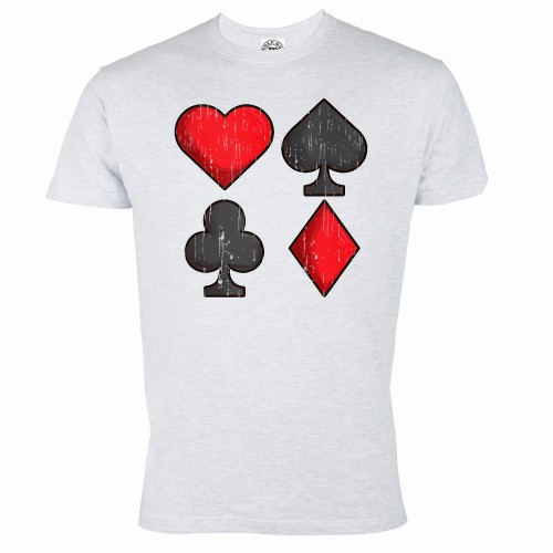 MĘSKA KOSZULKA POKER TEXAS HOLDEM KARTY TALIA KASYNO KIER PIK KARO TREFL