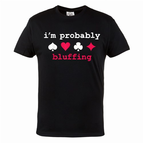 MĘSKA KOSZULKA POKER TEXAS HOLDEM KARTY KASYNO I'M PROBABLY BLUFFING 1