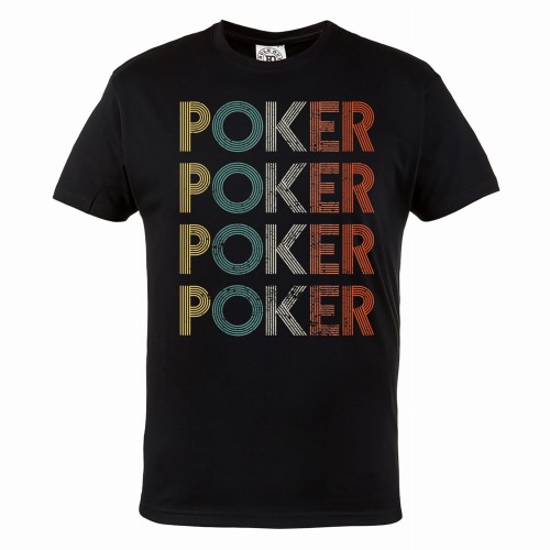 MĘSKA KOSZULKA POKER TEXAS HOLDEM KARTY KASYNO RETRO VINTAGE 1