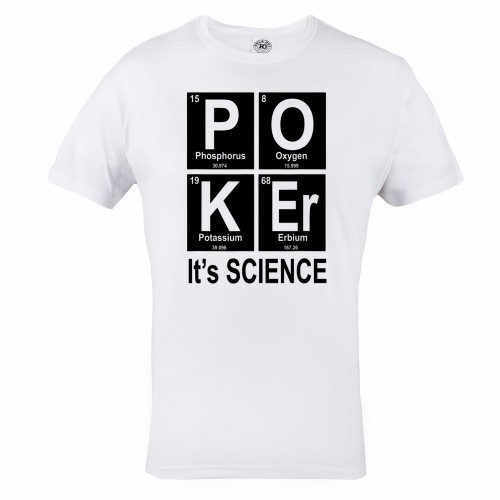 MĘSKA KOSZULKA POKER TEXAS HOLDEM KARTY KASYNO PIERWIASTKI IT'S SCIENCE 1