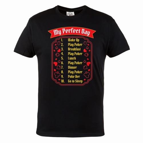 MĘSKA KOSZULKA POKER TEXAS HOLDEM KARTY KASYNO MY PERFECT DAY 1