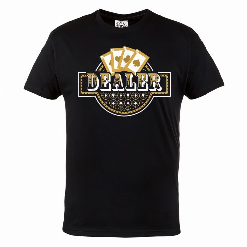 MĘSKA KOSZULKA POKER TEXAS HOLDEM KARTY KASYNO DEALER 1