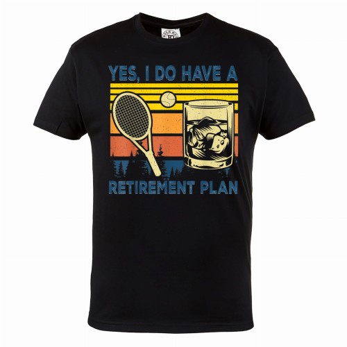 MĘSKA KOSZULKA TENIS AUSTRALIAN OPEN RAKIETA DRINK RETIREMENT PLAN