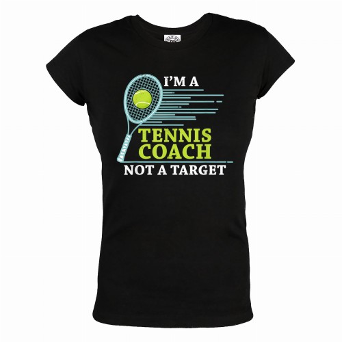 DAMSKA KOSZULKA TENIS RAKIETA PIŁECZKA AUSTRALIAN OPEN I'M A TENNIS COACH