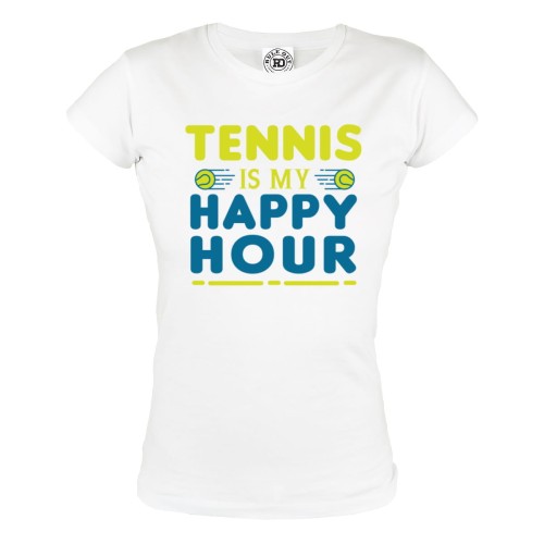 DAMSKA KOSZULKA TENIS AUSTRALIAN OPEN TENNIS IS MY HAPPY HOUR 1