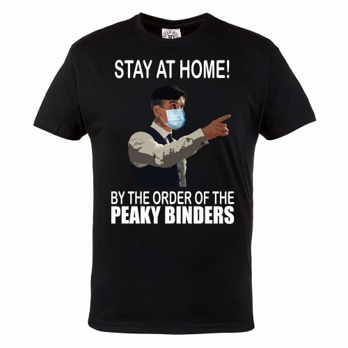 MĘSKA KOSZULKA KORONAWIRUS COVID 19 STAY AT HOME BY THE ORDER OF  THE PEAKY BLINDERS 1